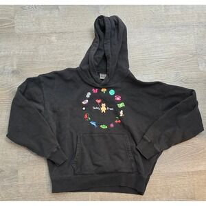 Teddy Fresh White Everything I Love Embroider Hoodie Pullover Sweatshirt  Small